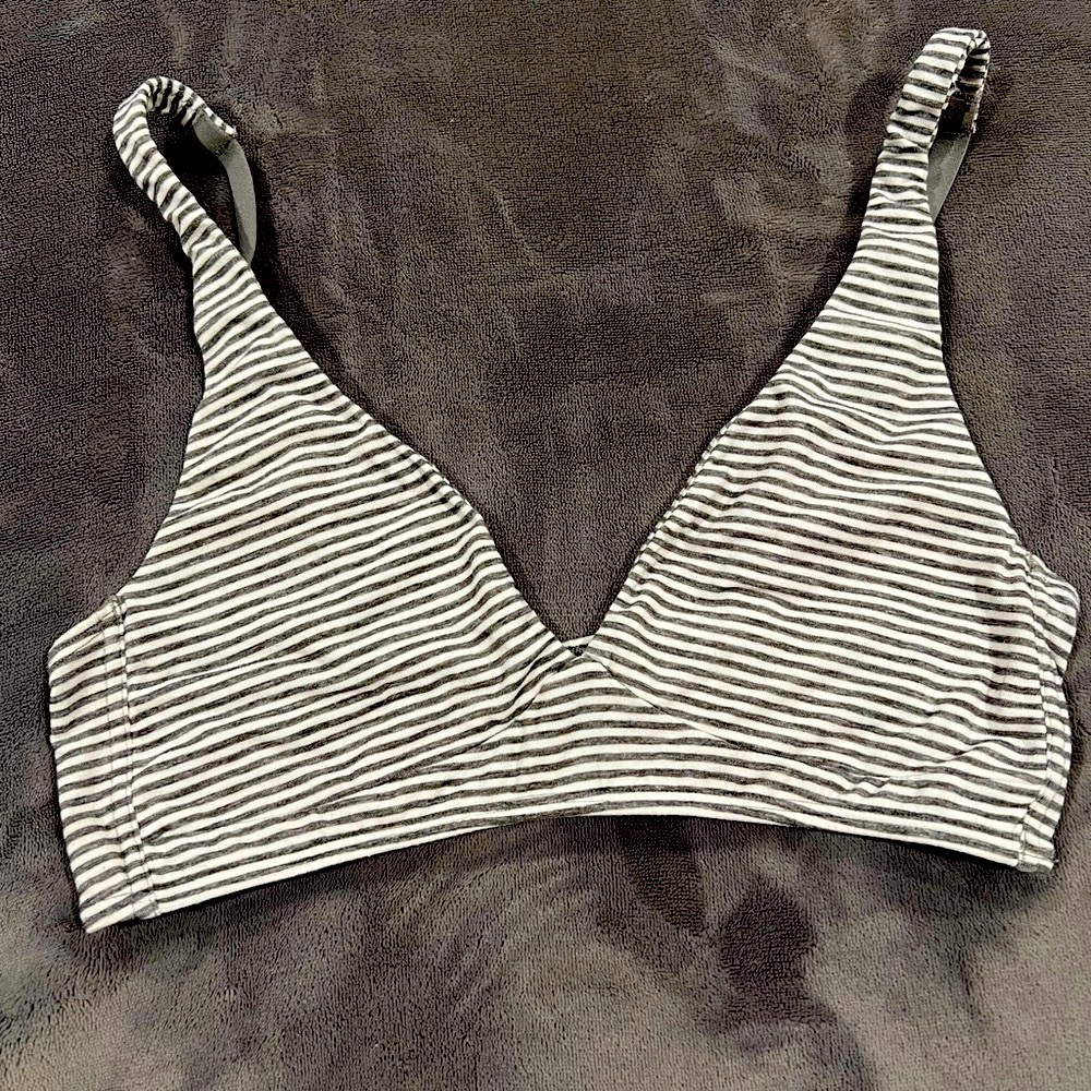 Striped Gray Bralette